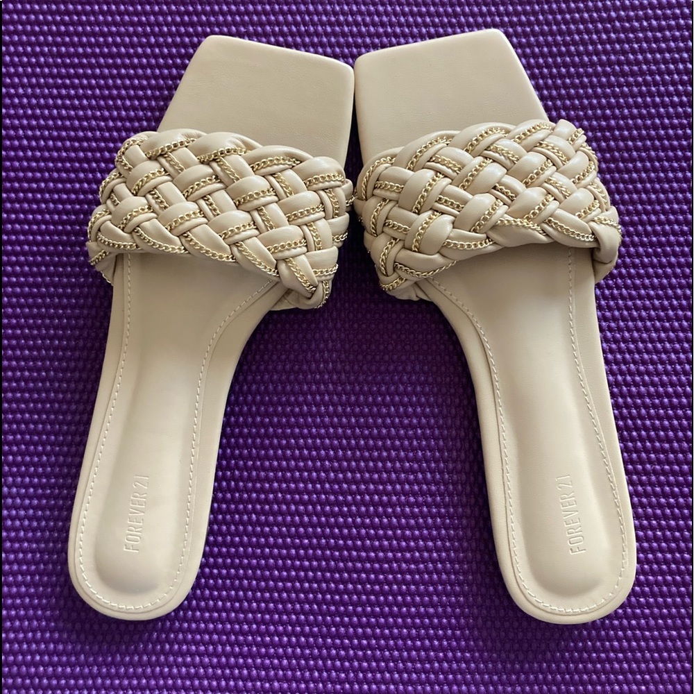 Chain Square Toe Sandals